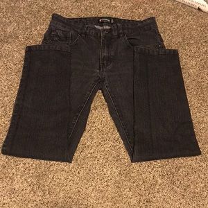 Southpole Mens Skinny Fit 32x30 Black Cotton Jeans